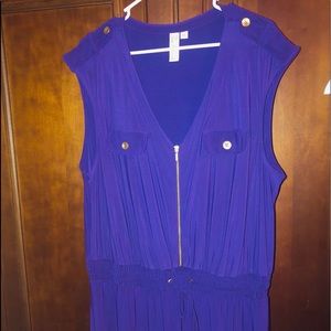 Purple Jump suit 2X